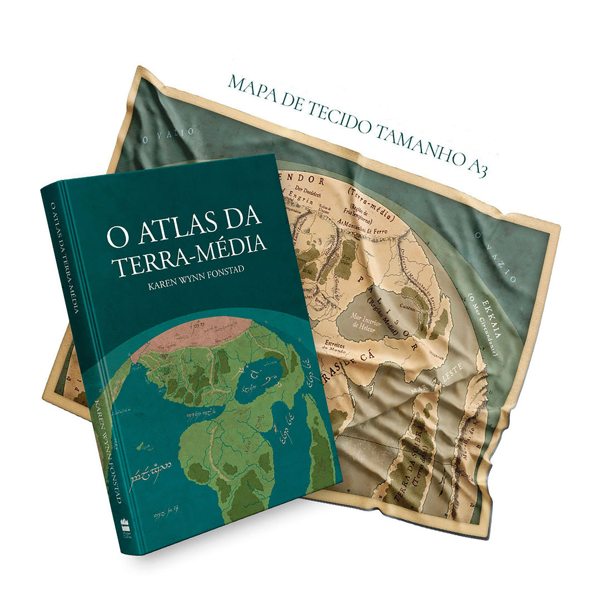 O Atlas da Terra-média + Pôster em tecido – HarperCollins Brasil