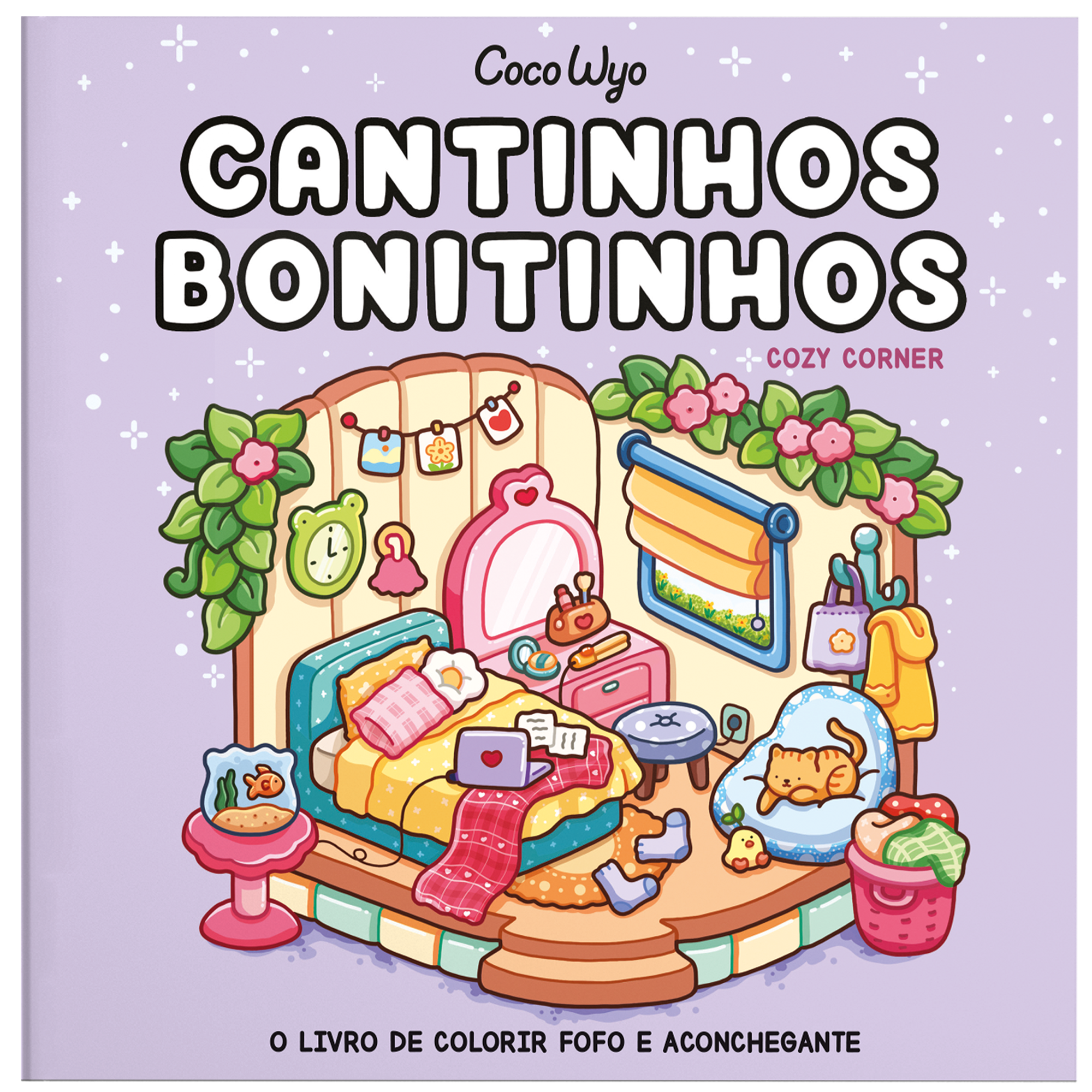 Cantinhos bonitinhos (Cozy Corners) – livro de colorir Coco Wyo